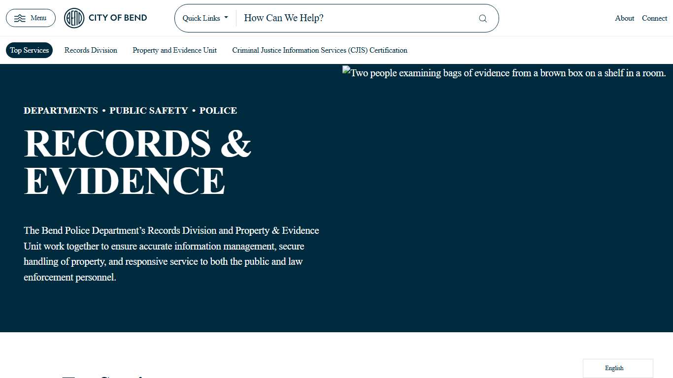 Records & Evidence - City of Bend